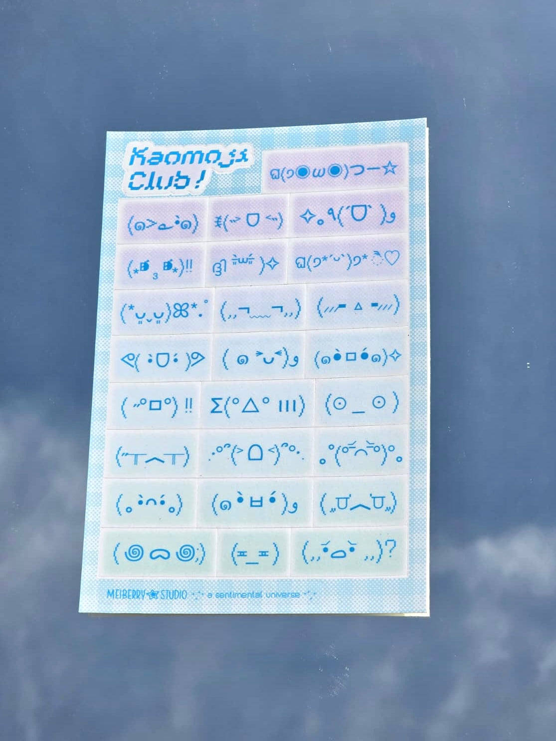 Kaomoji Emotes  ୨ৎ  Mood Sticker Sheet