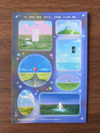 Liminal worlds ୨ৎ Y2K Sticker Sheet