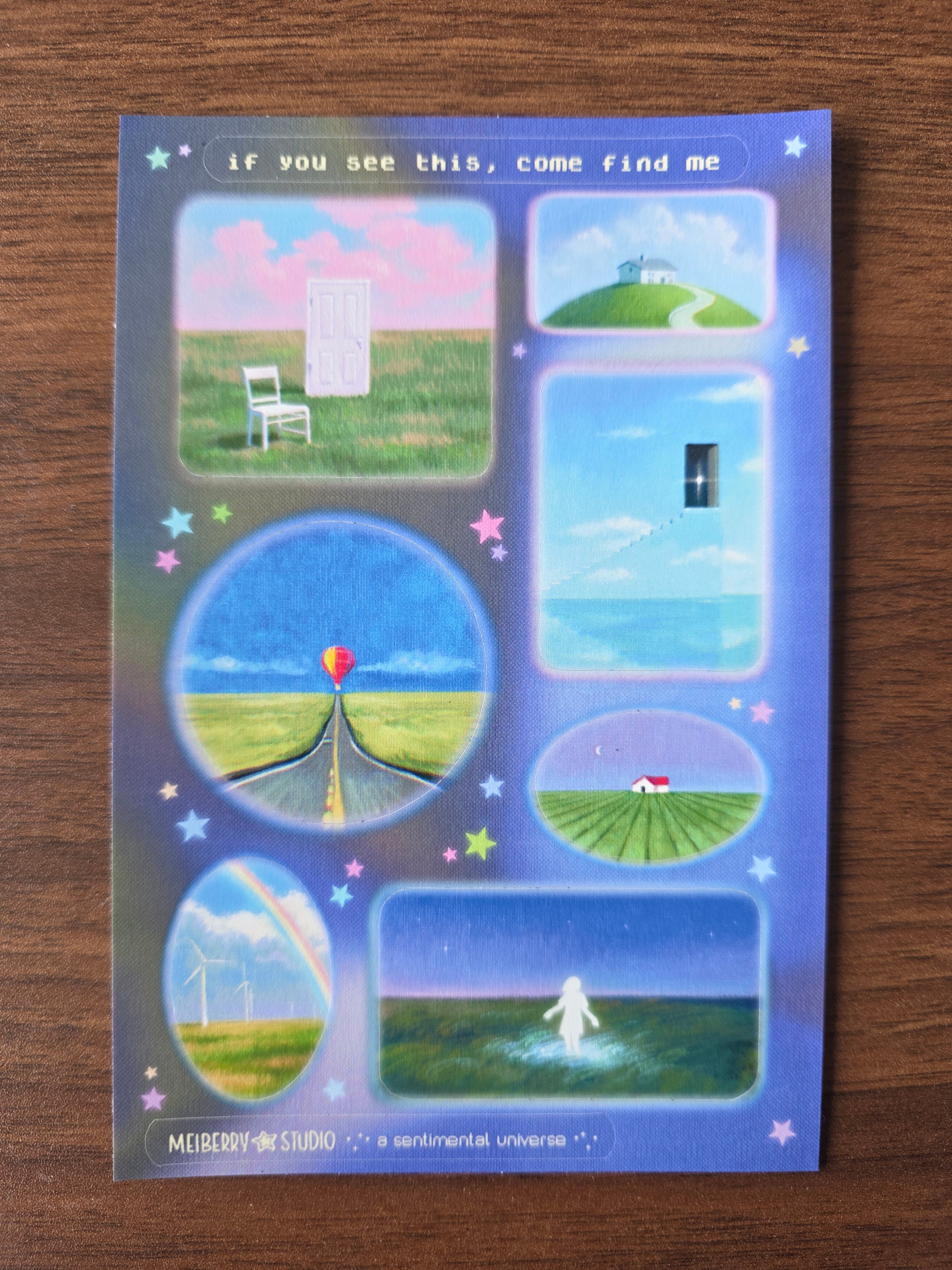 Liminal worlds ୨ৎ Y2K Sticker Sheet