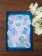 Digital Nostalgia [Dark Mode] ୨ৎ  Y2K Sticker Sheet