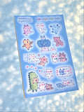Mona + Pals ASCII Animals ୨ৎ Y2K Sticker Sheet