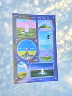 Liminal worlds ୨ৎ Y2K Sticker Sheet