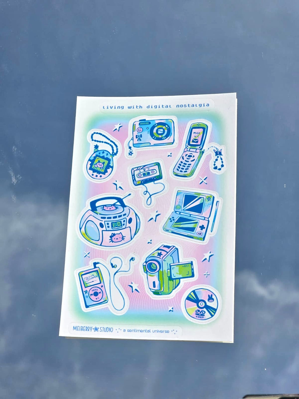 Digital Nostalgia [Light Mode] ୨ৎ  Y2K Sticker Sheet