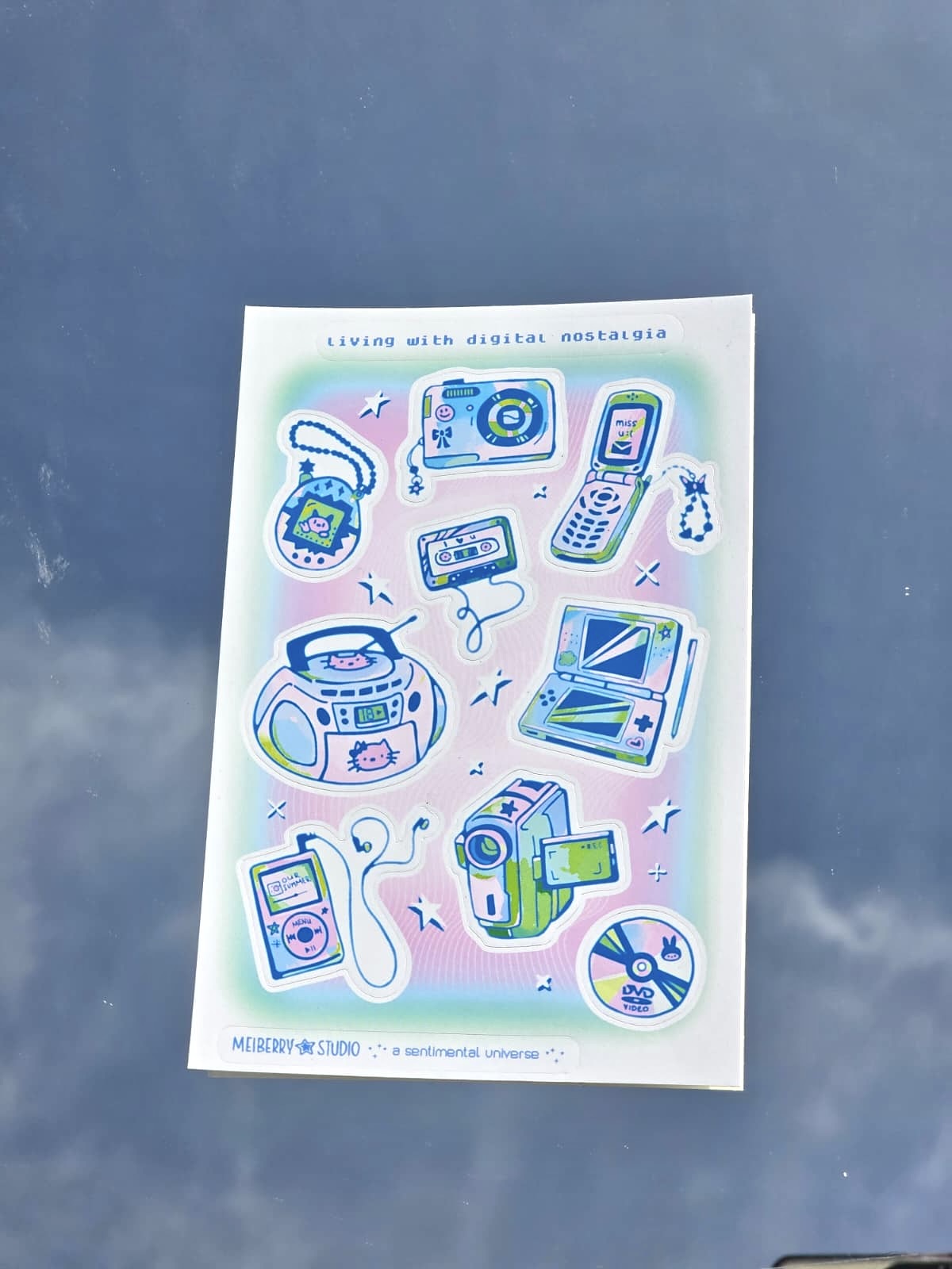 Digital Nostalgia [Light Mode] ୨ৎ  Y2K Sticker Sheet