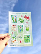 Summer Clovers ୨ৎ Trinket Sticker Sheet