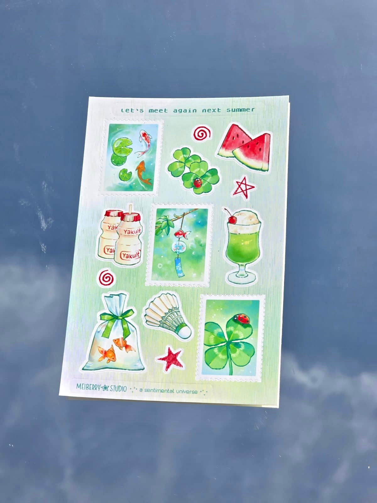 Summer Clovers ୨ৎ Trinket Sticker Sheet