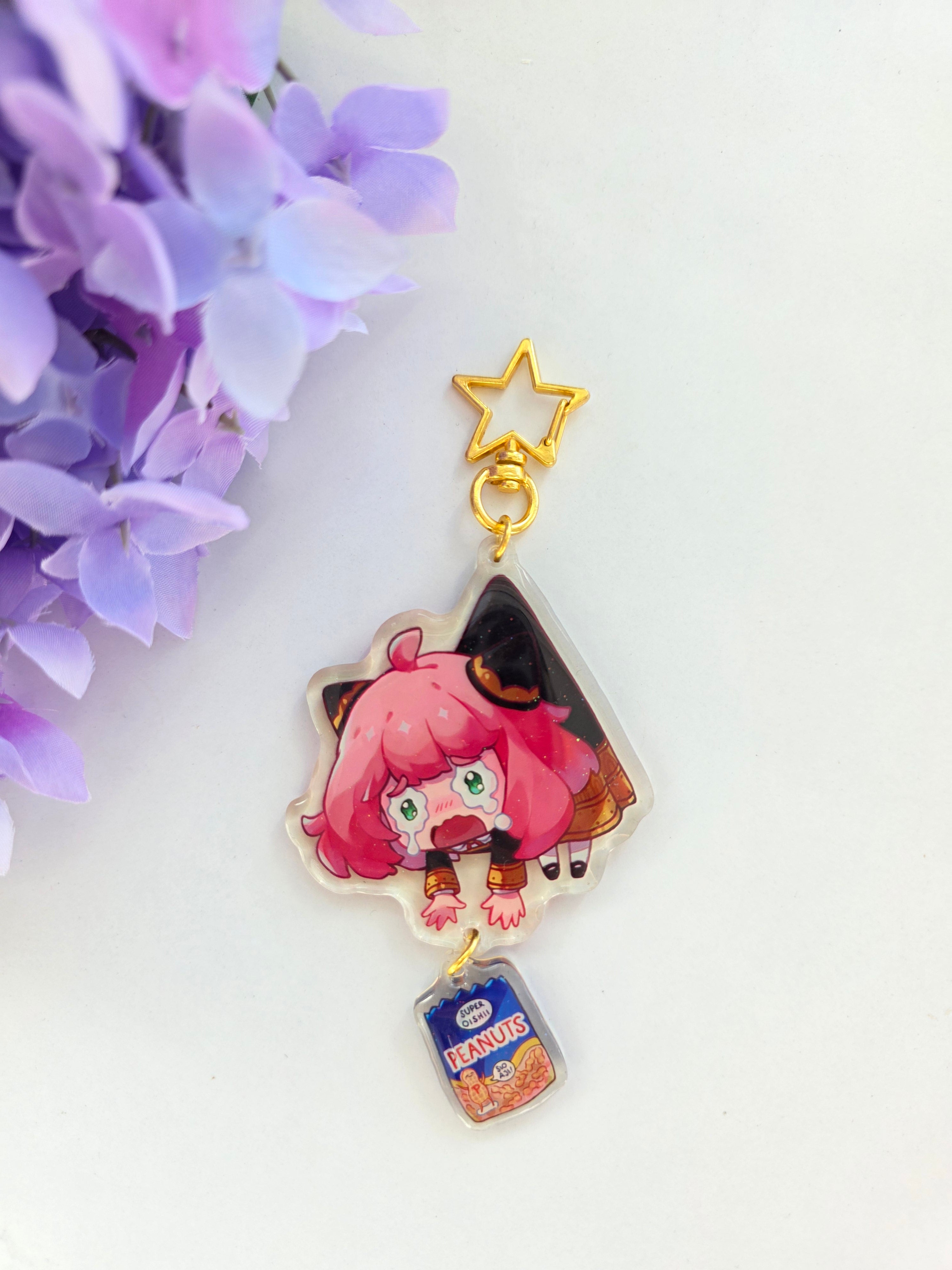 [Spyx] Anya's Peanuts 𖦹 Dangling Acrylic charm