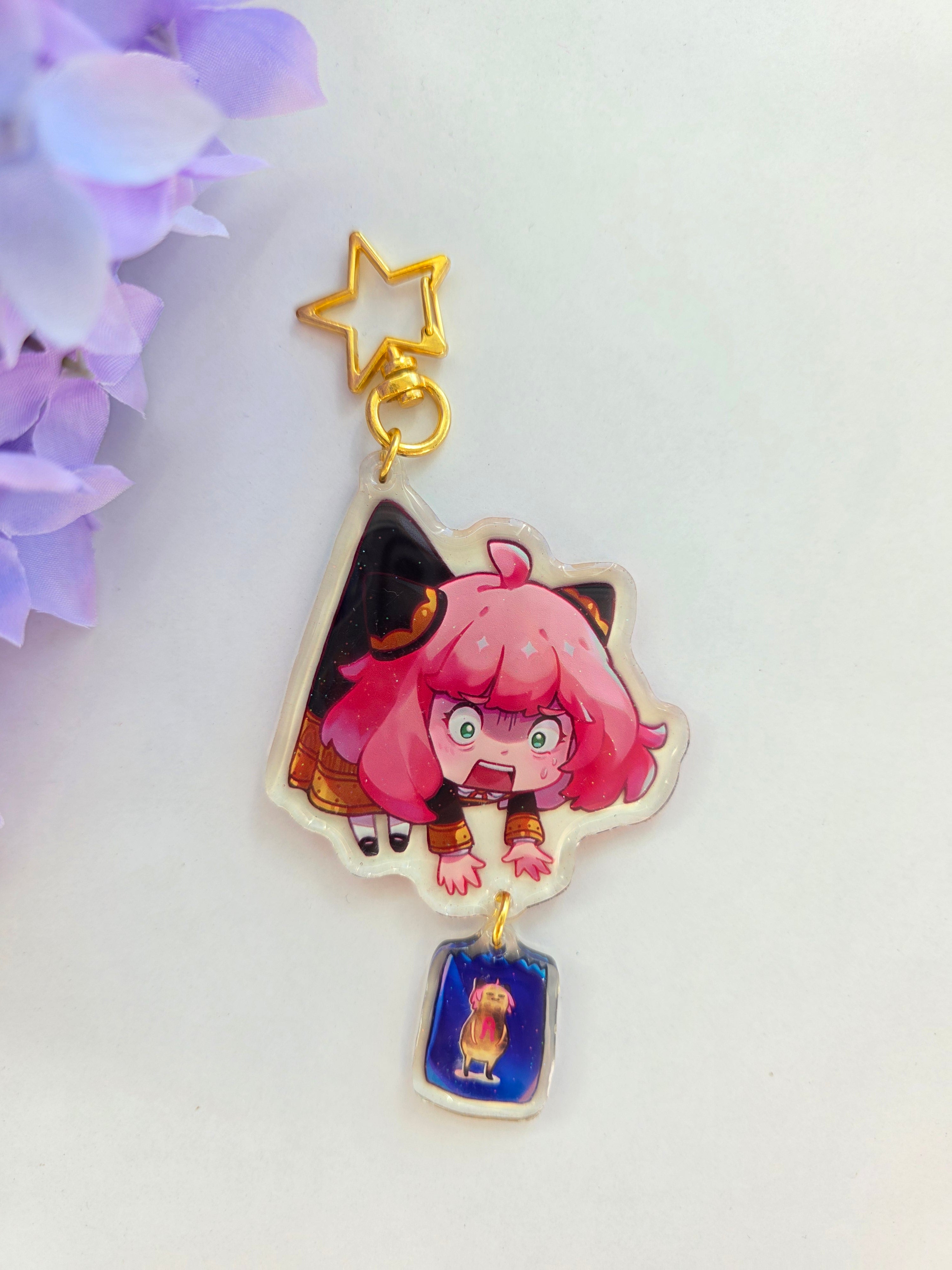 [Spyx] Anya's Peanuts 𖦹 Dangling Acrylic charm