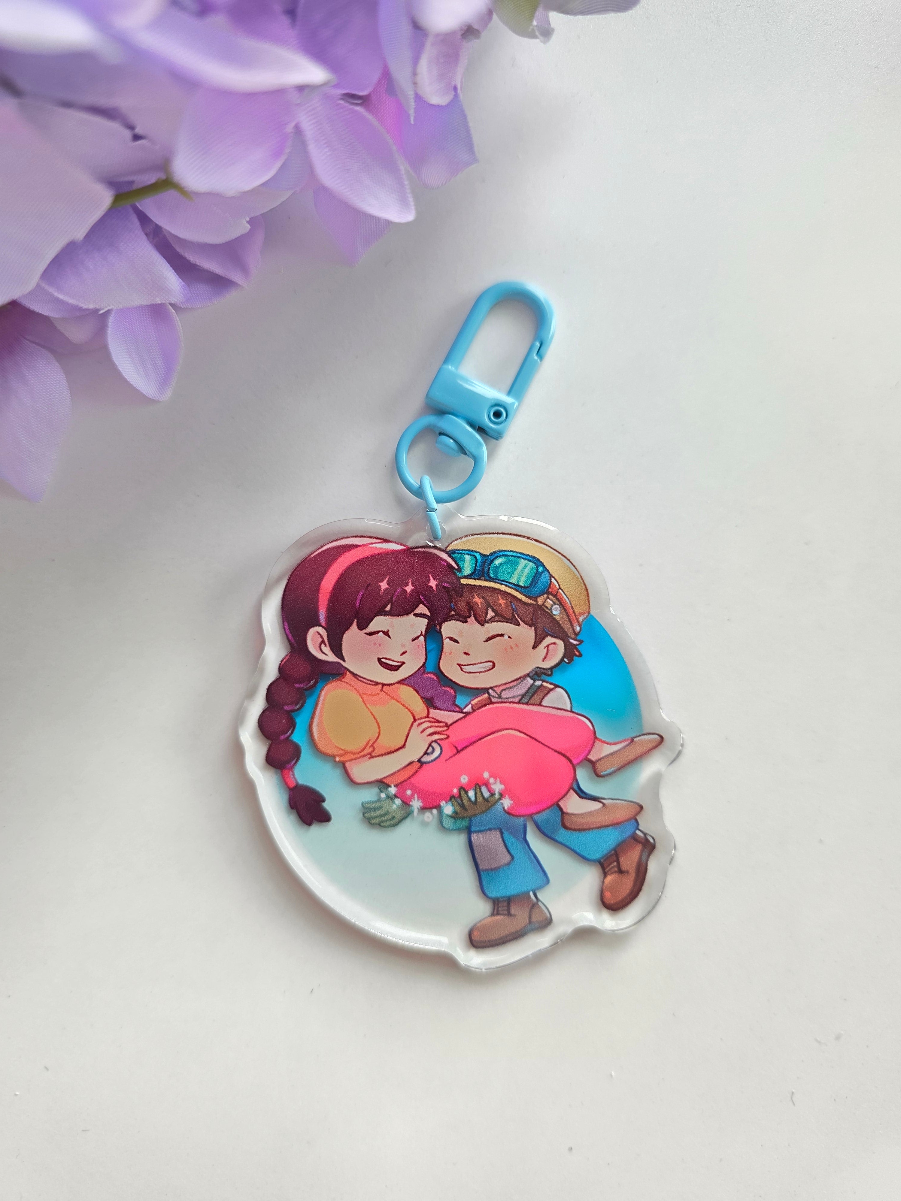 Sheeta & Pazu 𖦹 Ghibli Couples Acrylic charm
