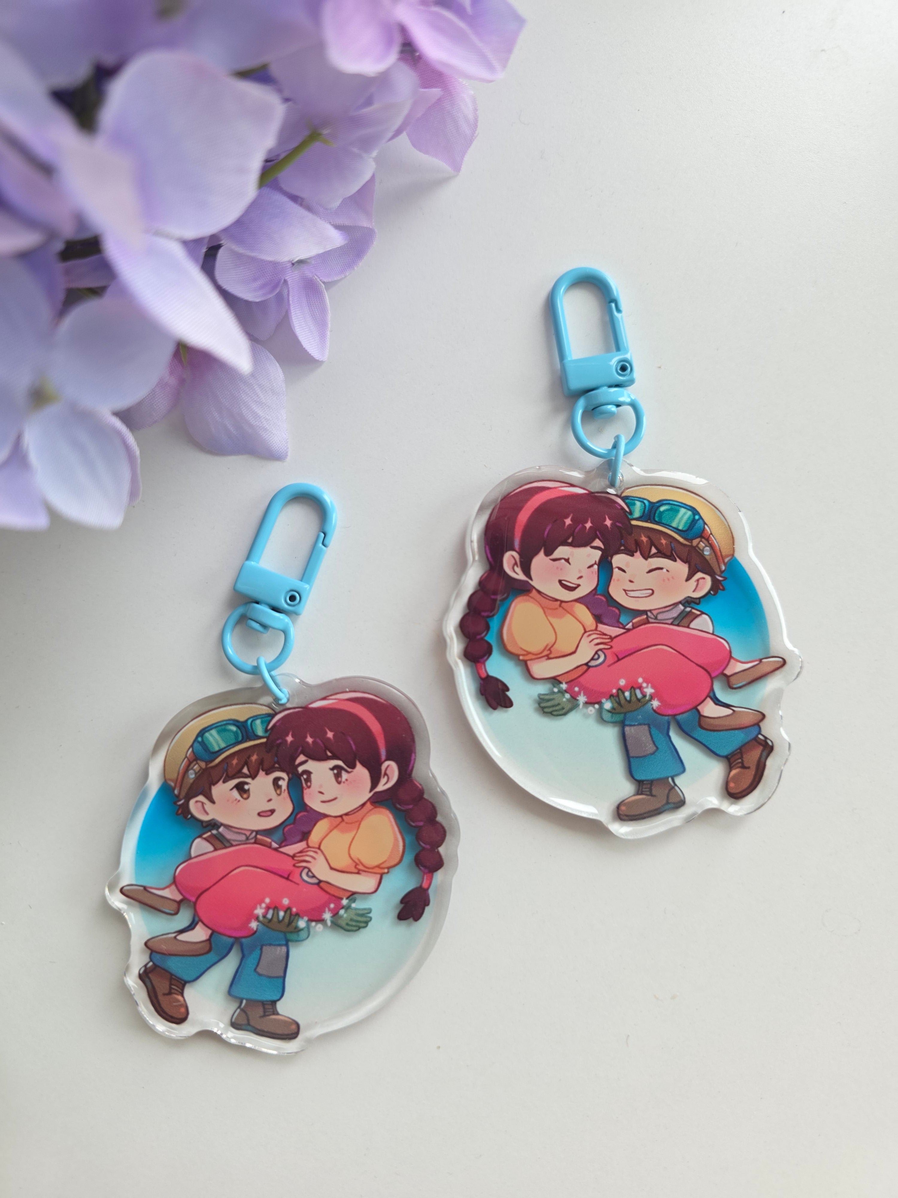 Sheeta & Pazu 𖦹 Ghibli Couples Acrylic charm