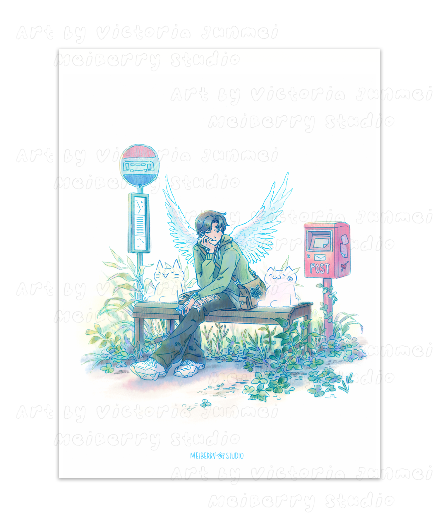 In Wait ୨ৎ Original Art Print