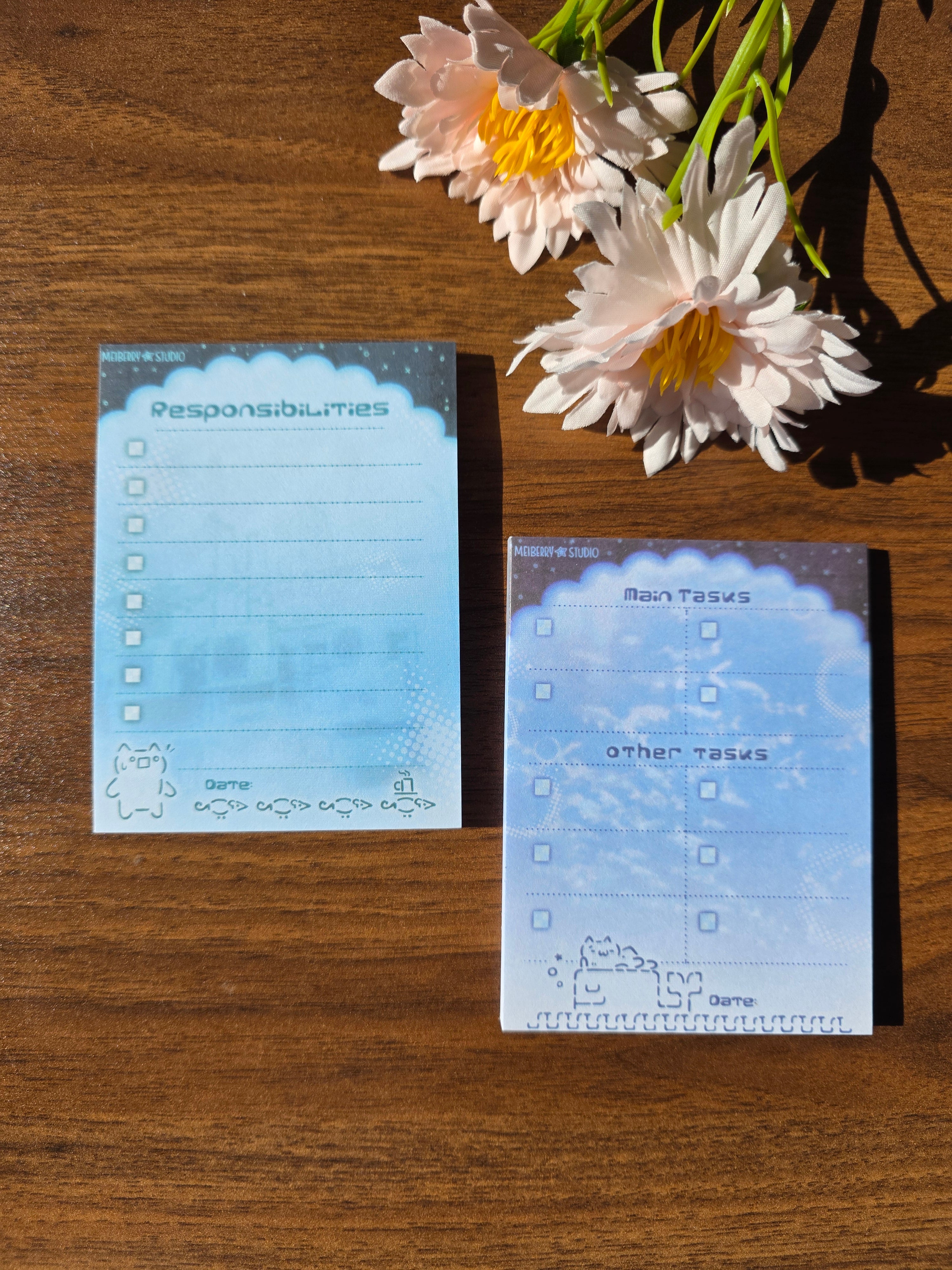 Daily To-Do's ୨ৎ Memo Pad Bundle