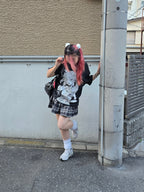Idol's Tears ꒰ঌ ໒꒱ Black Acid Wash T-Shirt