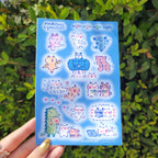 Mona + Pals ASCII Animals ୨ৎ Y2K Sticker Sheet
