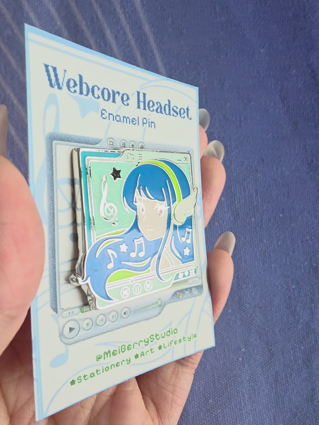 Webcore Headset | Hard Enamel Pin