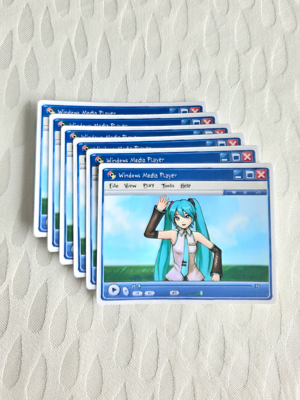 Miku Media ୨ৎ Vinyl Sticker