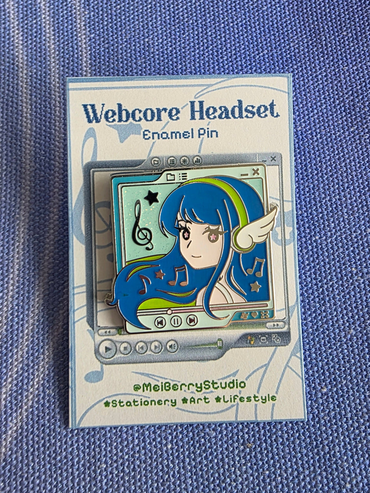 Webcore Headset | Hard Enamel Pin