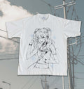 Idol's Tears ꒰ঌ ໒꒱ White Oversized T-Shirt