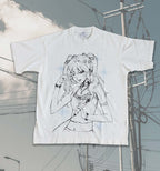 Idol's Tears ꒰ঌ ໒꒱ White Oversized T-Shirt