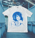 Blue Chrome 🌀 White T-Shirt