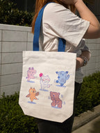 Dancing ASCII ୨ৎ Small Tote Bag