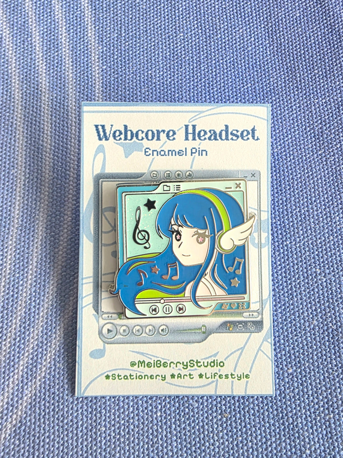 Webcore Headset ✦ Hard Enamel Pin