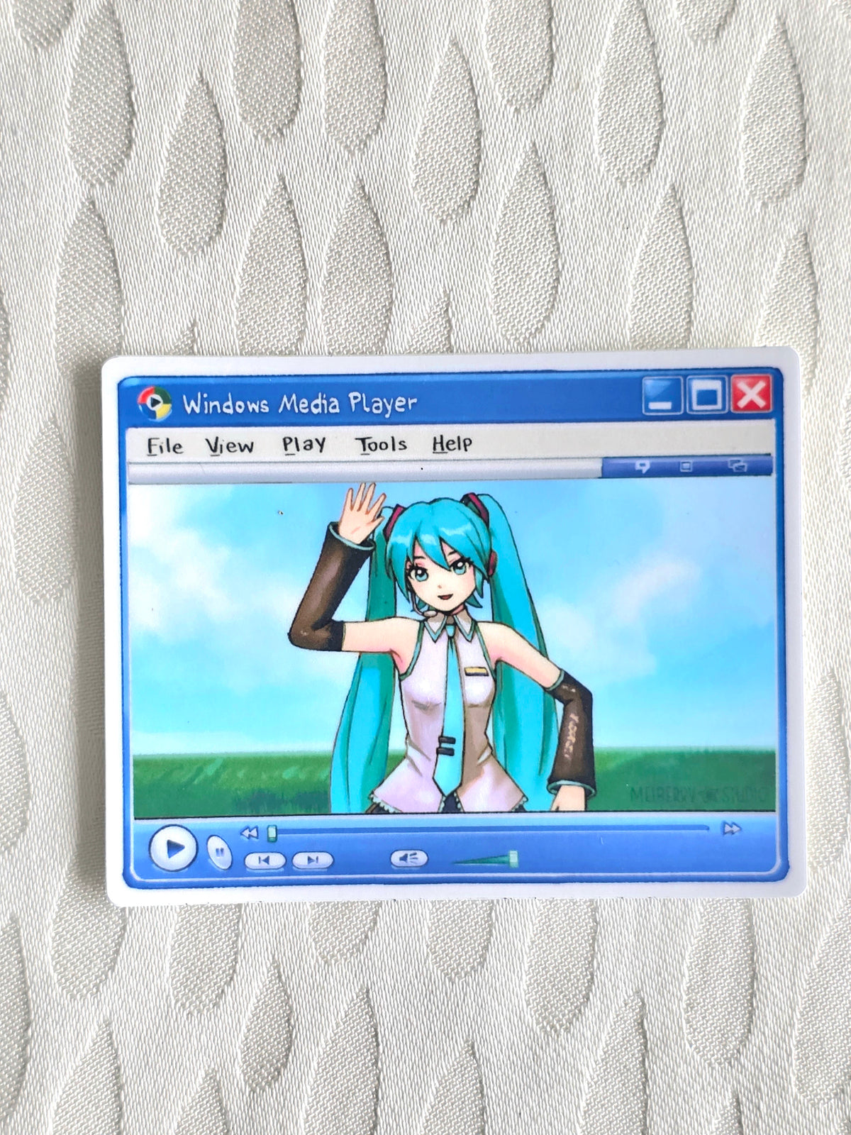 Miku Media ୨ৎ Vinyl Sticker