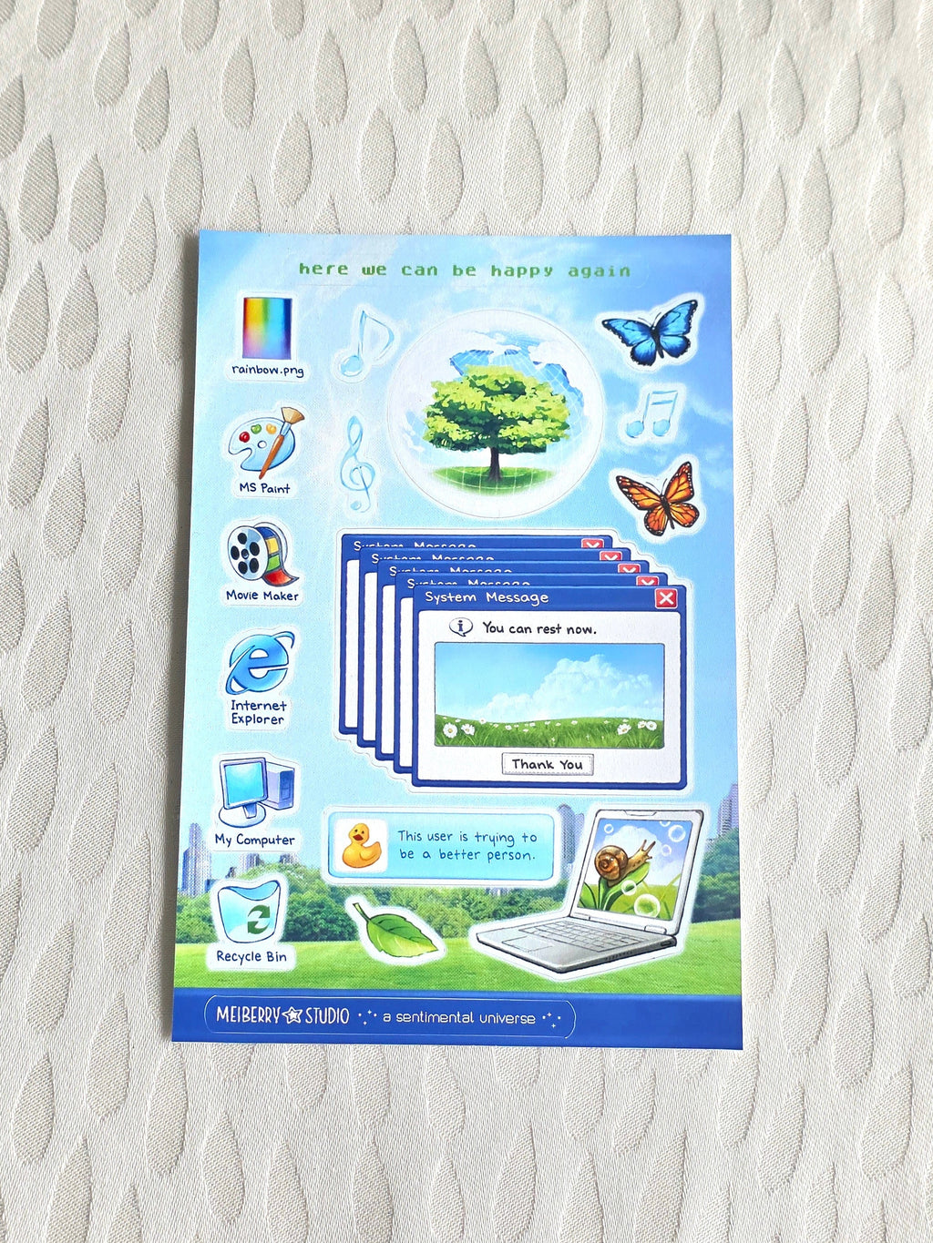 Windows XP ୨ৎ  Y2K Sticker Sheet