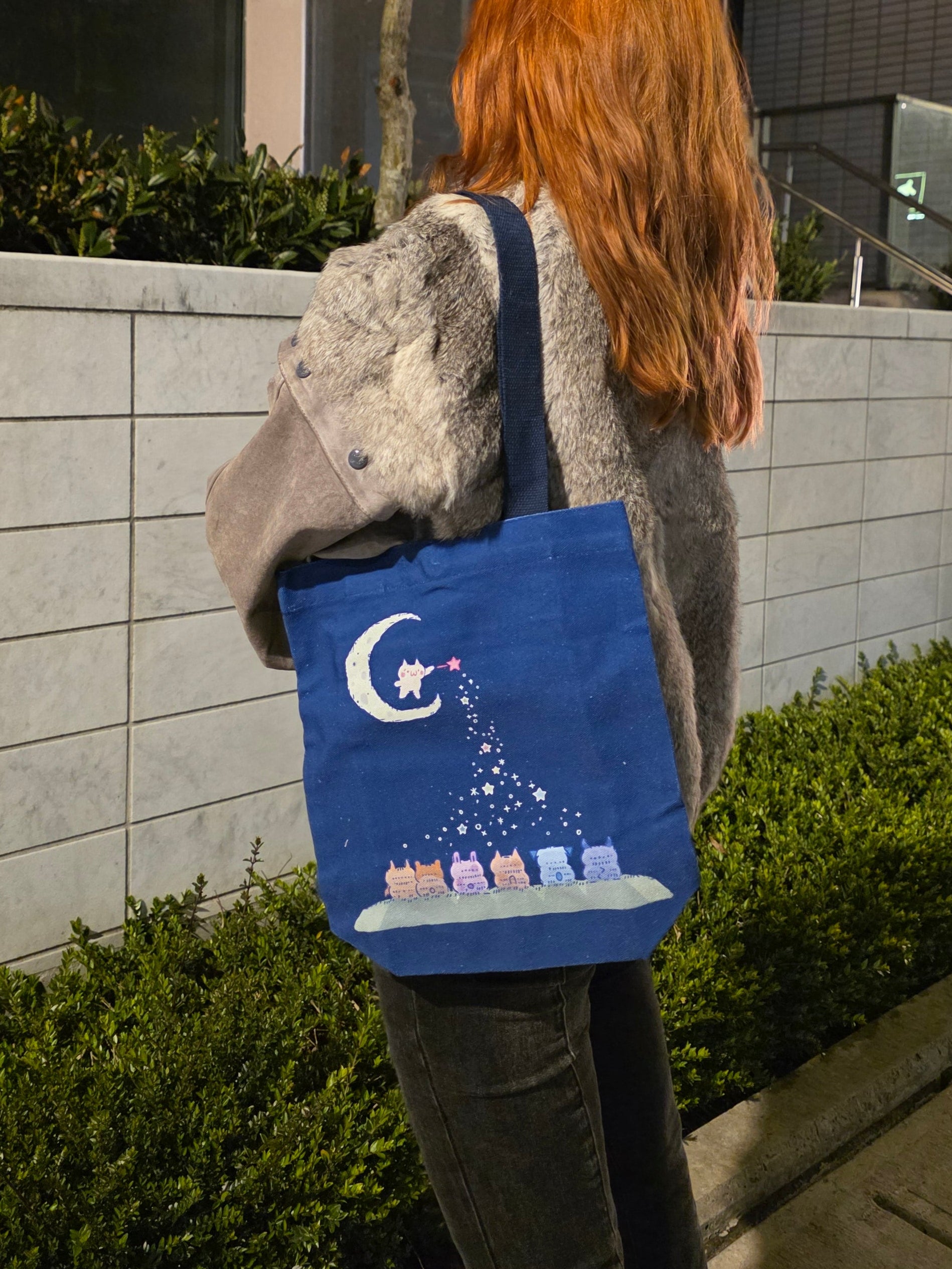 Magical Night ASCII ୨ৎ Small Tote Bag
