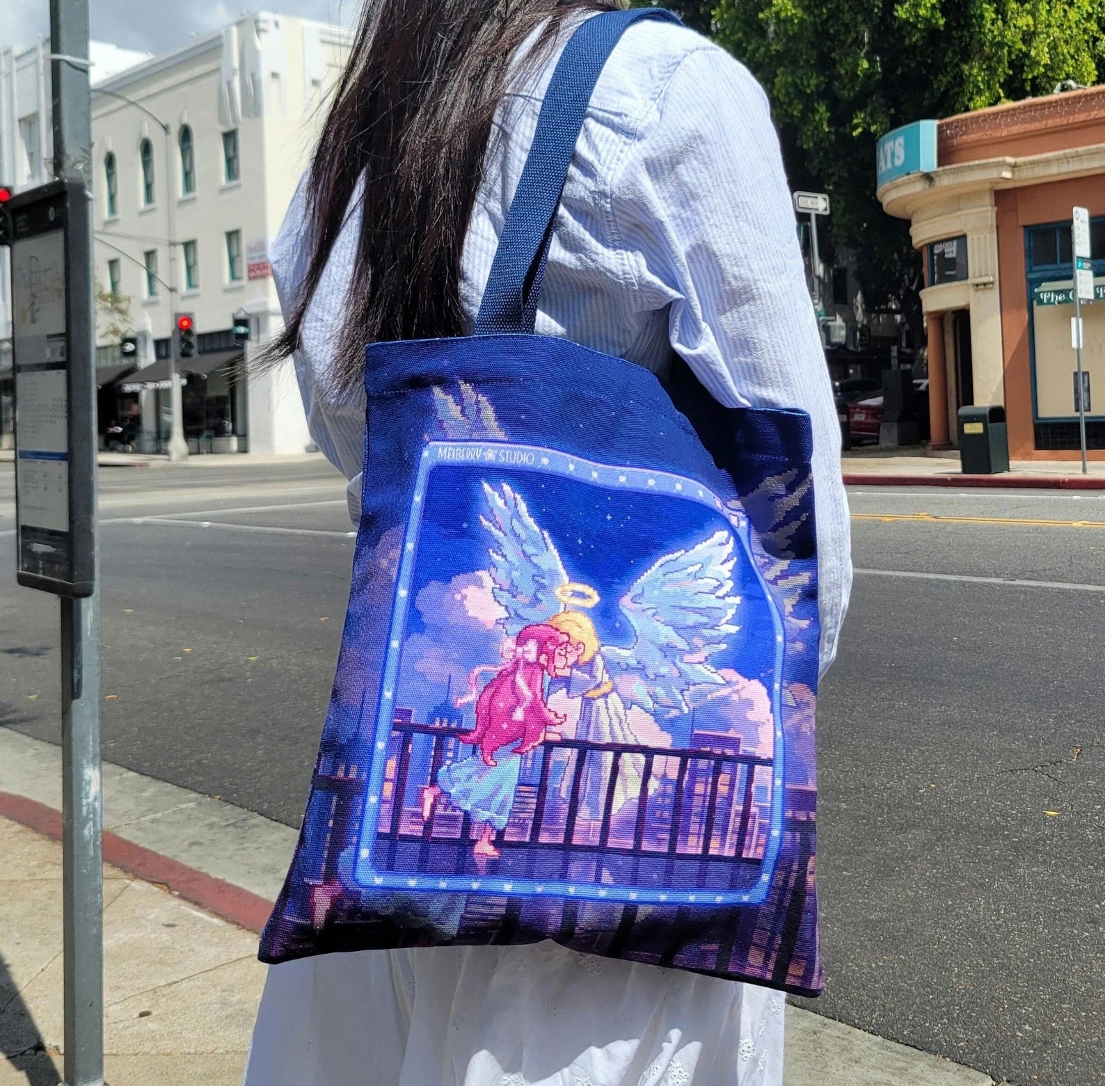 Good Night Kiss ୨ৎ Tote Bag
